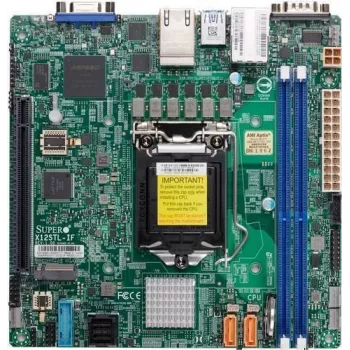 Placă de bază Supermicro MBD-X12STL-IF - Mini-ITX - LGA1200 - Intel C252 - DDR4 - LAN dual Gigabit - IPMI