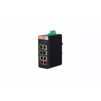 Switch industrial Gigabit administrat DAHUA DH-PFS4207-4GT-DP cu 7 porturi și 4 porturi PoE