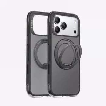 Husă telefon TORRAS O3 Air pentru iPhone 17 Pro Max, compatibilă MagSafe, Obsidian Black