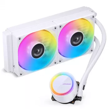 Jonsbo TG-240 AiO Lichid de răcire CPU, ARGB - 240mm, alb