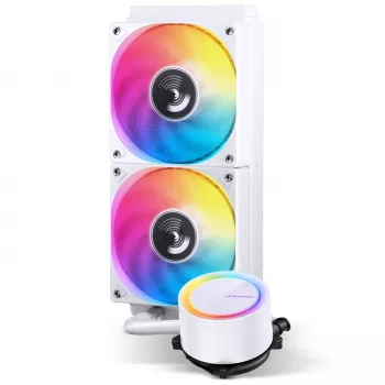 Jonsbo TG-240 AiO Lichid de răcire CPU, ARGB - 240mm, alb
