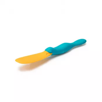 Spatulă cu fante și întoarcător OTOTO Splatypus - negru cu accente portocalii - nailon și silicon de uz alimentar