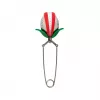 OTOTO Tea Trap infuzor de ceai - Verde/Roșu - Oțel inoxidabil și plastic - 160 mm