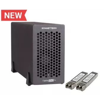 Adaptor Sonnet Twin25G Thunderbolt 5 cu două porturi 25Gb Ethernet (SFP28 incluse)