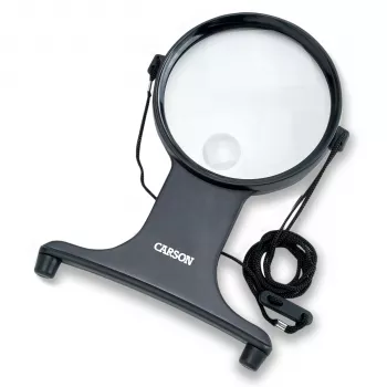 Lupă cu LED Carson HF-25 MagniFree 2x/5x 11cm negru