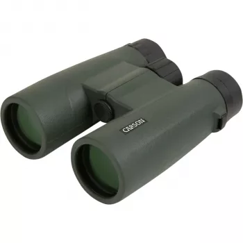 Binoclu Carson JR Series 8x42 cu prismă Roof BaK-4 FMC negru/verde