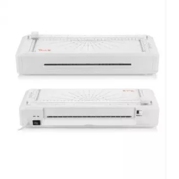 Laminator Peach 511189 3 în 1 PBP351 A4 cu laminare la cald și la rece, cu tăietor de hârtie și rotunjitor de colțuri