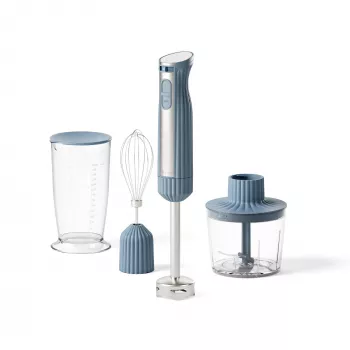Mixer vertical cu accesorii Guzzini Sous Chef, albastru marin (148400210)