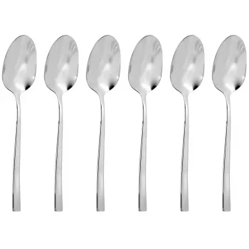 Set de 6 furculițe de mocca Sambonet Rock - oțel inoxidabil lustruit oglindă