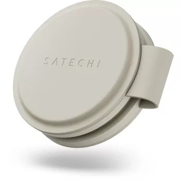Încărcător wireless Satechi OntheGo 2-in-1 cu Qi2, 15W, nisip