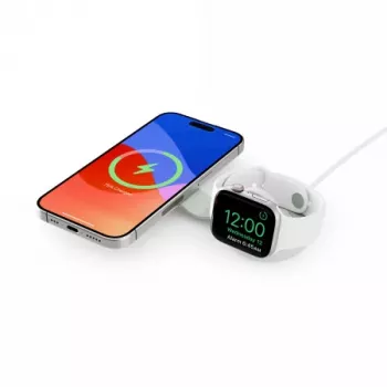 Încărcător wireless Twelve South ButterFly SE 2-in-1 Qi2, alb