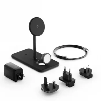 Încărcător wireless Twelve South HiRise 3 Deluxe Qi2 (2024) - negru