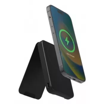 Baterie externă Mophie Snap+ Mini Stand 5000mAh neagră