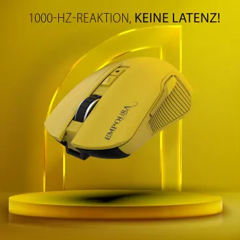 Mouse gaming INCA RGB 7200 DPI 7 butoane USB/BT 1,50m galben (IMG-328MX)