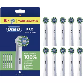 Capete de periuță de rezervă Braun Oral-B Pro CrossAction, set de 10