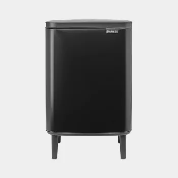 Brabantia BO coș de gunoi HI 12 L negru mat