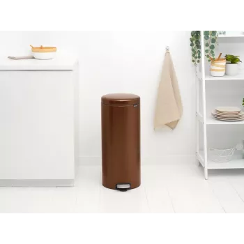 Coș de gunoi cu pedală Brabantia NewIcon 30 litri, Warm Bronze