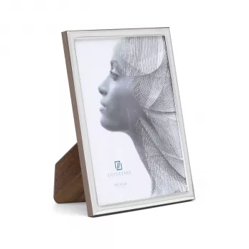 Ramă foto metalică portret Zilverstad Premium Ancona 13x18 cm Argintiu
