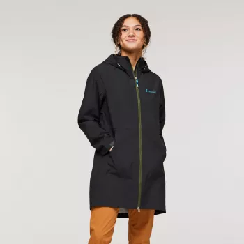 Trench impermeabil Cotopaxi Cielo Rain pentru damă - All Black, mărimea S