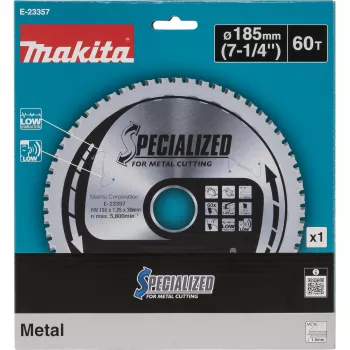 Lamă de ferăstrău pentru metal Makita E-23357 HM 185x30x60Z