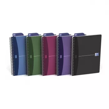 Caiet ELBA Oxford Office A5 legare spirală 90 file gri