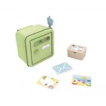 Cutie poștală de perete SMOBY Mailbox Life - antracit, oțel galvanizat, încuietoare cu cilindru, 2 chei