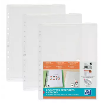 6 buzunare pentru documente Oxford DIN A4 transparente antireflex 0,20 mm