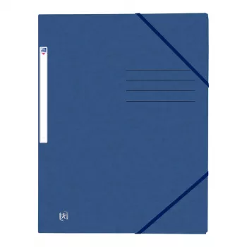 Mapă cu elastic Oxford TOP FILE+ A4 3 clape albastru închis 400116325