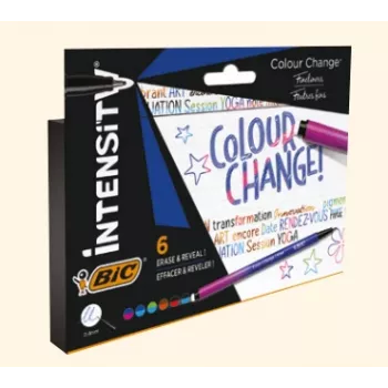 Fineliner BIC Intensity 0,4 mm culori asortate set de 6