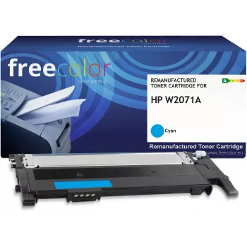 Cartuș de toner compatibil Freecolor HP W2071A cyan cu cip 1000 pagini