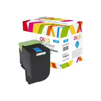 Cartuș de toner recondiționat Armor OWA cyan (alternativă la Lexmark 80C2SC0)
