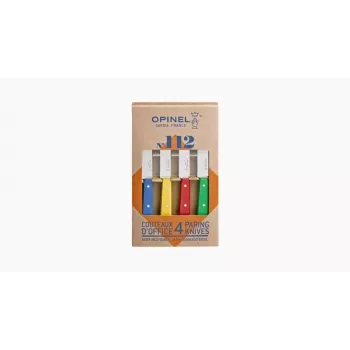 Set de cuțite de birou Opinel Nr. 112, 4 piese, colorat