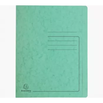 Mapă cu șină Exacompta Colorspan A4 verde 355 g/m² arhivare flexibilă
