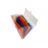 Exacompta Crystal Mapă cu compartimente - 13 compartimente - A4 - transparent