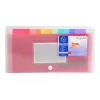 Exacompta Sortator de documente - 6 compartimente - cu index - A4 - chamois