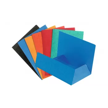 Separatoare de documente A4 multicolore Exacompta 56400E, 200 file, 250x320 mm, carton 100% reciclat, perforare universală, certificat Blauer Engel
