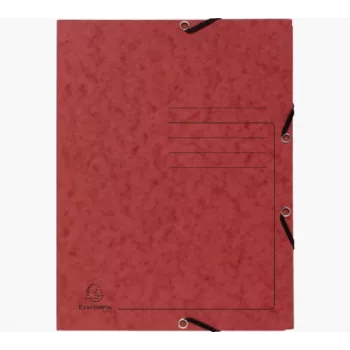 Exacompta Filing Folder A4 3 Flaps Cardboard Red 55405E