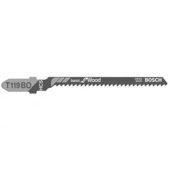 Lame de ferăstrău pendular BOSCH T119BO pentru placaj, 100 bucăți