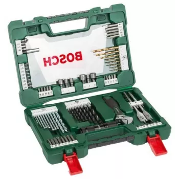 Set de burghie TiN și biți de șurubelniță Bosch V-Line 83 piese (2607017309)