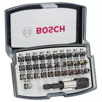 Set de biți Bosch Accessories 2607017564 32 piese biți de șurubelniță cu suport magnetic