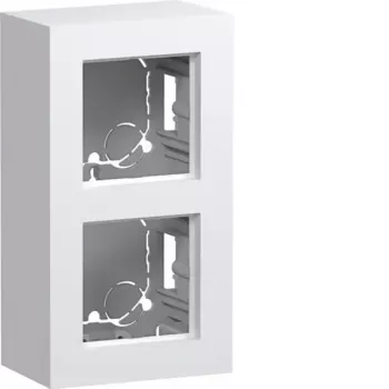Hager WAD8210WG Carcasă de suprafață 2 module versiune înaltă A.8 alb luminos