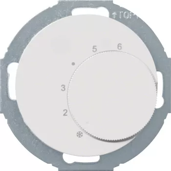 Hager WLN5026WG Termostat cu comutator și serie R.classic alb polar
