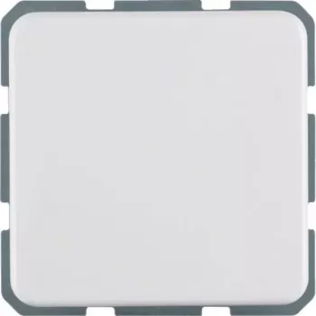 Hager WWS1211PW Priză SCHUKO cu capac rabatabil și protecție sporită la atingere, îngropată, alb polar lucios