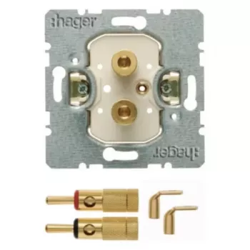 Hager WDF48001 Modul priză difuzor îngropat High End 1 modul alb polar