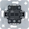 Hager WDE503404 Modul întrerupător cu buton de grup, 4 contacte normal deschise, poziția 0, basculant, îngropat, alb