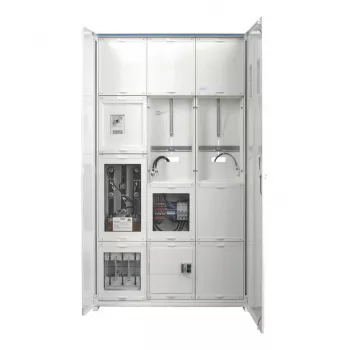 Hager FP93W11N Current Transformer and Metering Cabinet 1400x800x205 mm 2 Meter Fields