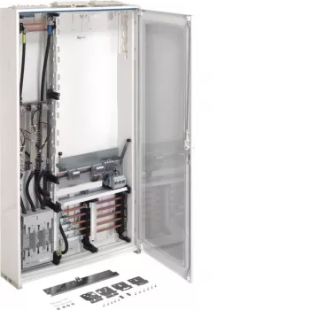 Hager FP93W1N Current Transformer Metering Cabinet, 3 Fields, 1 Metering Point, IP44, RAL 9010