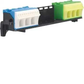 Suport de borne HAGER cu 2x14 borne PE/N QuickConnect FZ381