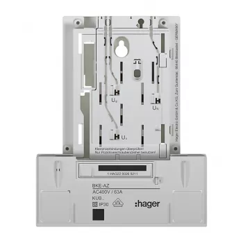 HAGER KU83LHE BKE-A adaptor dulap de contor 3 faze versiune de bază