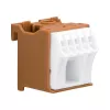 Bornă de rând Hager KN06P 6 poli 63 A 230 V maro